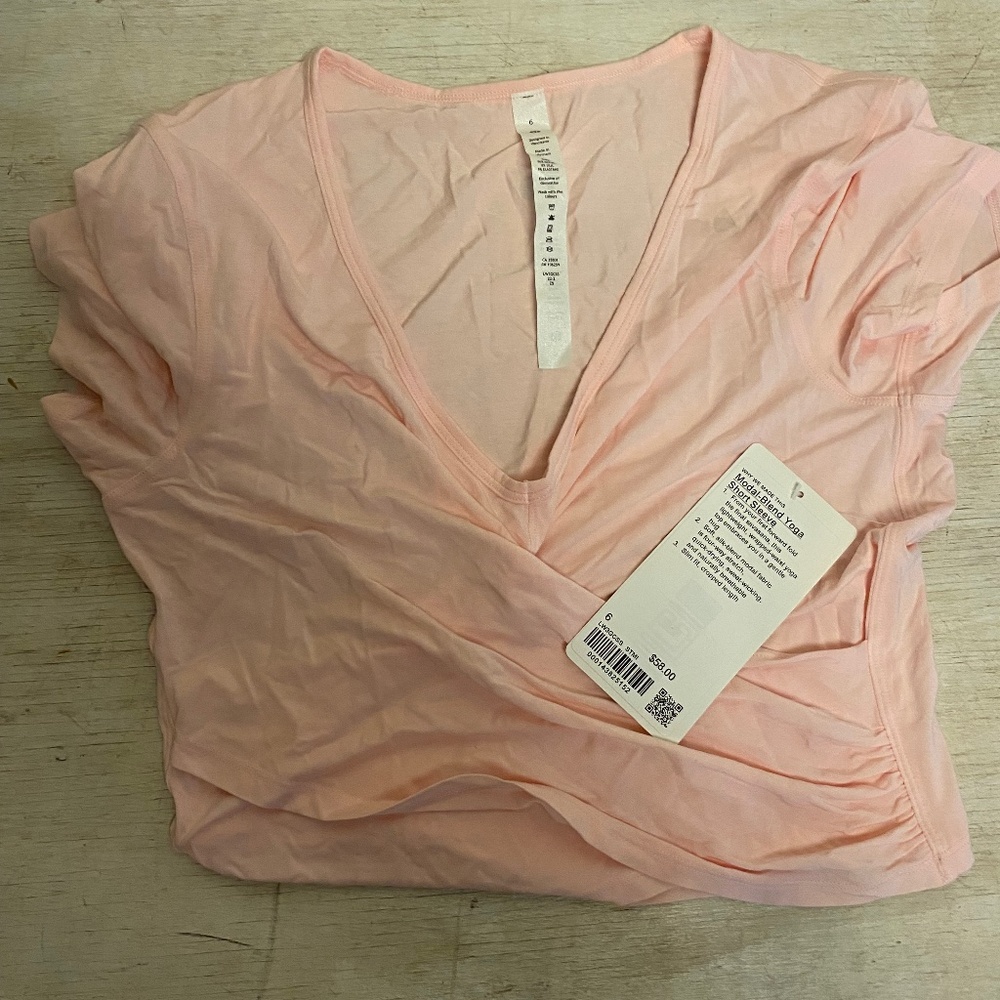 Lulu Lemon Modal-Blend Yoga Short Sleeve